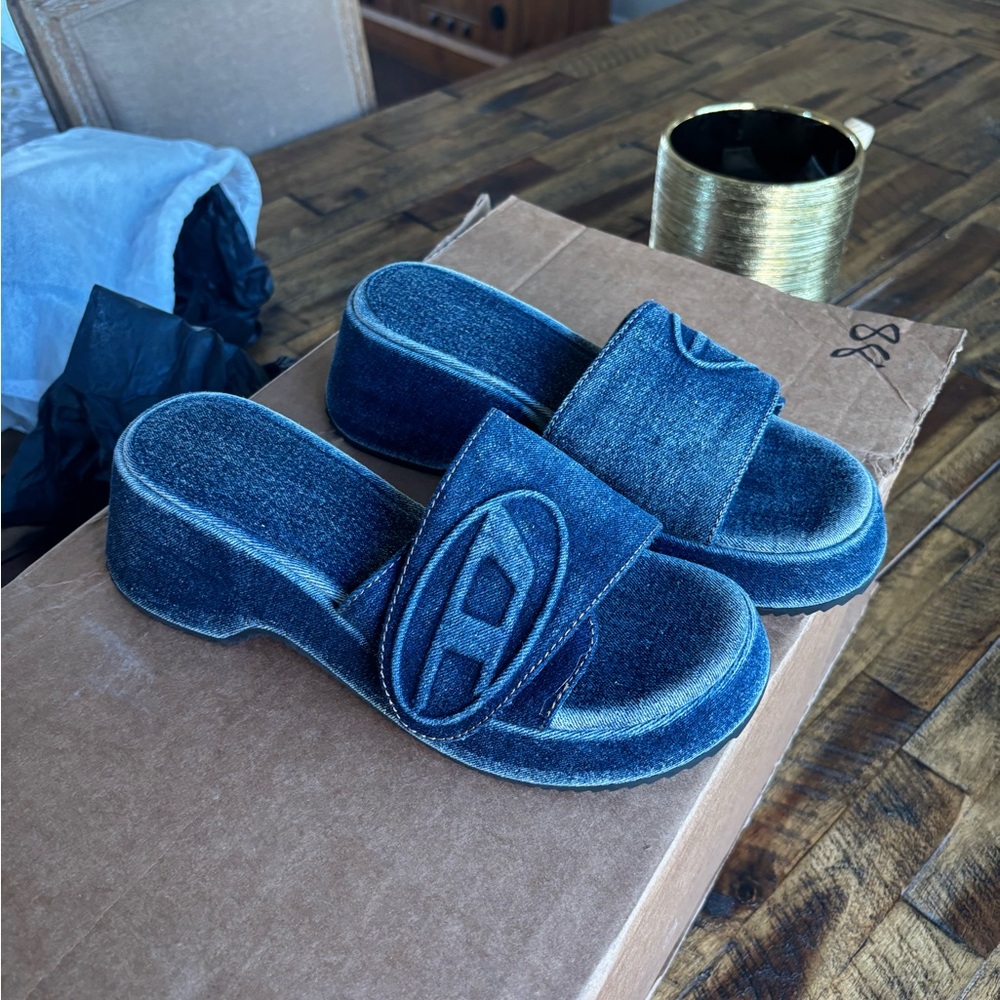 Diesel denim sandal